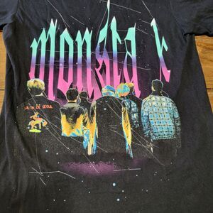 Monsta X SS Black Unisex Tee Kpop Starship - Size Medium
